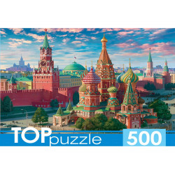 TOPpuzzle. ПАЗЛЫ 500 элементов. МОСКВА. КРАСНАЯ ПЛОЩАДЬ (Арт. ХТП500-4221)