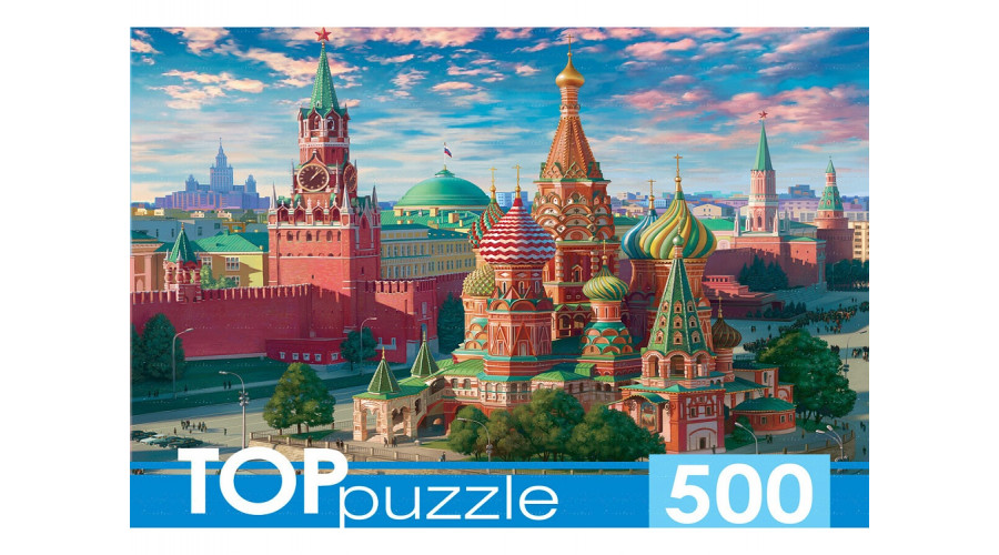 TOPpuzzle. ПАЗЛЫ 500 элементов. МОСКВА. КРАСНАЯ ПЛОЩАДЬ (Арт. ХТП500-4221)