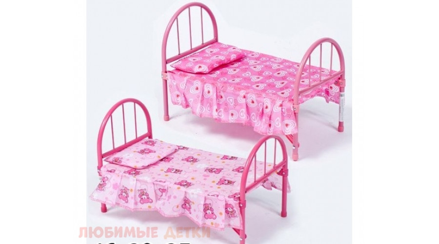 Кроватка для куклы (46х27х32 см) в пакете (Арт.9342-C)