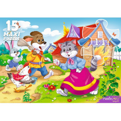 МАКСИ-ПАЗЛЫ. 15 элементов "КОШКИН ДОМ" (Арт. ПМ15-5937)