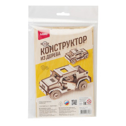 Конструктор из дерева.Мини конструктор "Машина"Фн-036