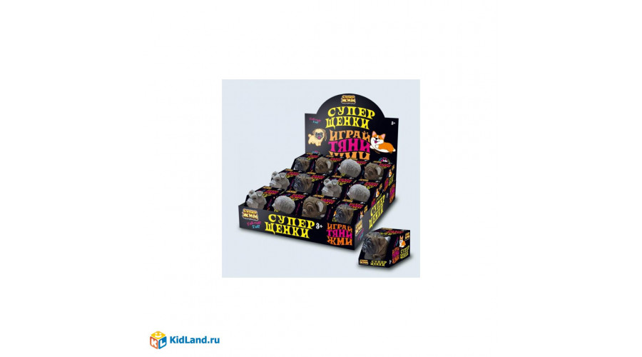 Игрушка жмяка с песком, собачка 9*4,5см, дисплей Супер Жим уп-12шт в кор.6уп JD0783-RU