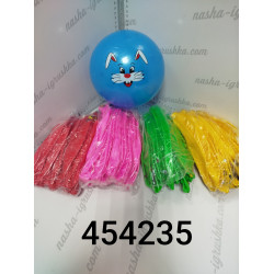 Мяч резиновый зайка 23см  YE454235