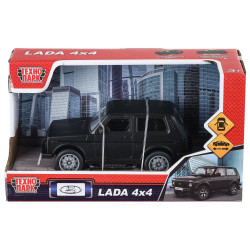 Машина пластик LADA NIVA 13,5 см, инерц,двери,черный,кор. Технопарк в кор.2*60шт 2411A0111-R