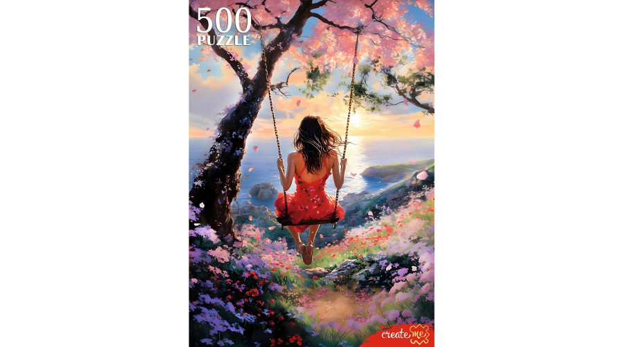 ПАЗЛЫ 500 элементов. ДЕВУШКА НА КАЧЕЛЯХ (Арт. Ф500-8720)