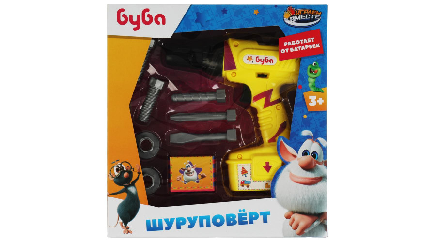 Шуруповерт БУБА кор.25,5*27*6,5см ИГРАЕМ ВМЕСТЕ в кор.2*30шт 2109K467-R