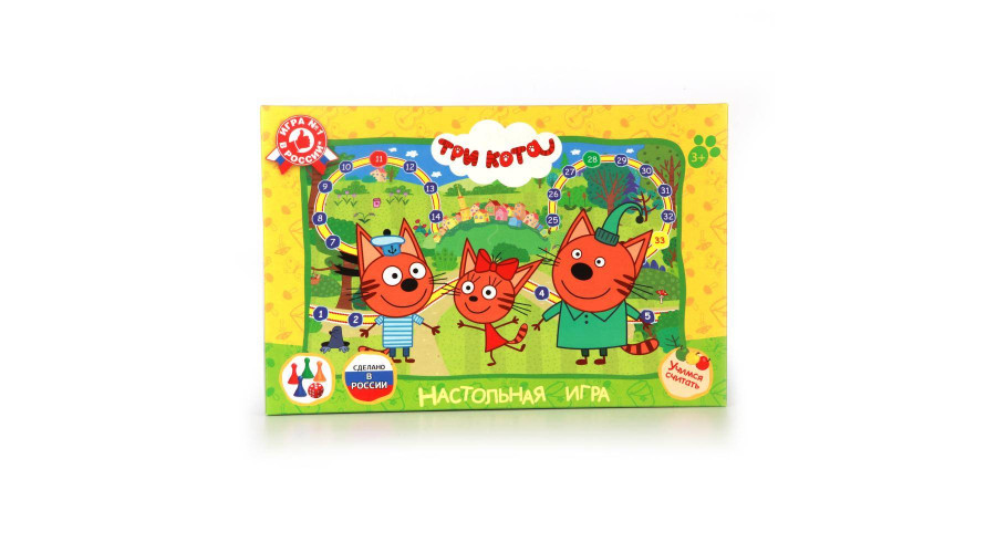 Настольная игра-ходилка Три кота  в кор. Умные игры в кор.20шт 4690590109960