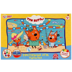 Настольная игра-ходилка Рыбалка. Три кота. в кор. Умные игры в кор.20шт 4690590185995