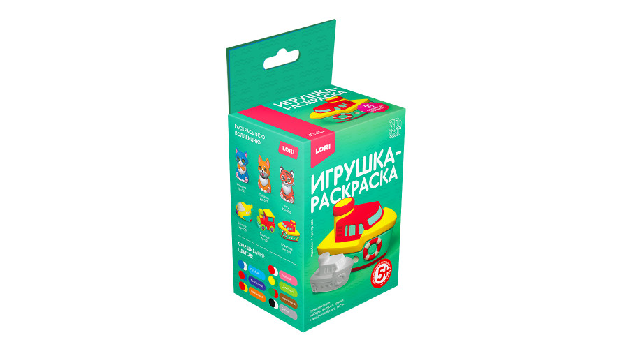 3D Art.Игрушка-раскраска "Кораблик" Ир-026 