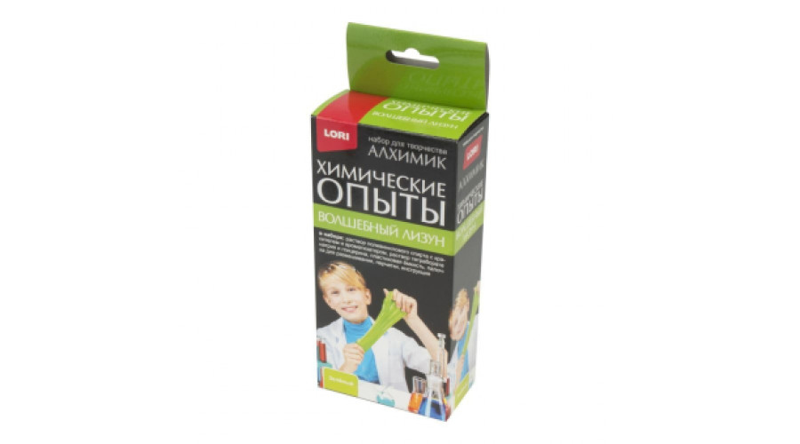 Химические опыты.Волшебный лизун "Зеленый"Оп-088