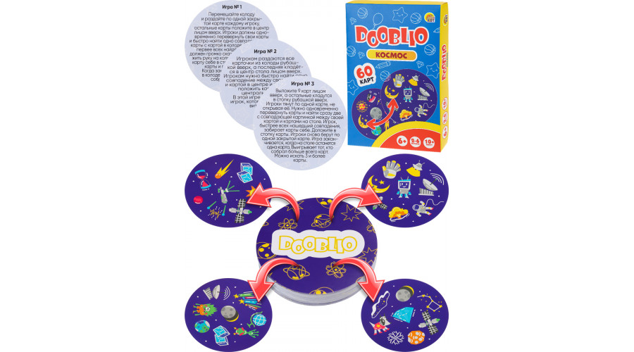 Dooblio "Космос"  (60 карт) (Арт. ИН-3257)