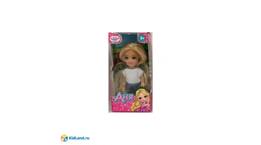 Кукла 12 см Аня 12 см, кор КАРАПУЗ в кор.120шт ANNA-BF14-BB