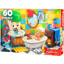 ПАЗЛЫ 60 элементов. ЧУКОВСКИЙ. МОЙДОДЫР (Арт. Х60-5056)