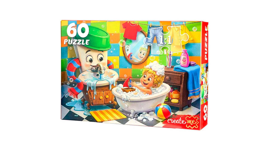 ПАЗЛЫ 60 элементов. ЧУКОВСКИЙ. МОЙДОДЫР (Арт. Х60-5056)