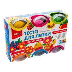 Тесто для лепки. Пластишка. Набор №10, 6цв. по 80 гр. Тдл-013