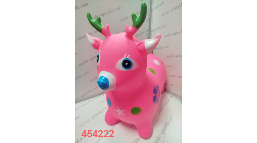 Прыгун резиновый Олень музыкальный  YE454222