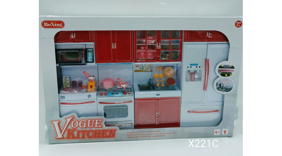 Кухня "Vogue Kitchen" свет белая X221C