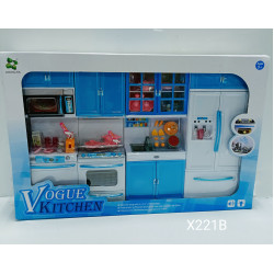 Кухня "Vogue Kitchen" свет голубая X221B