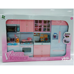 Кухня "Vogue Kitchen" свет розовая  X221A