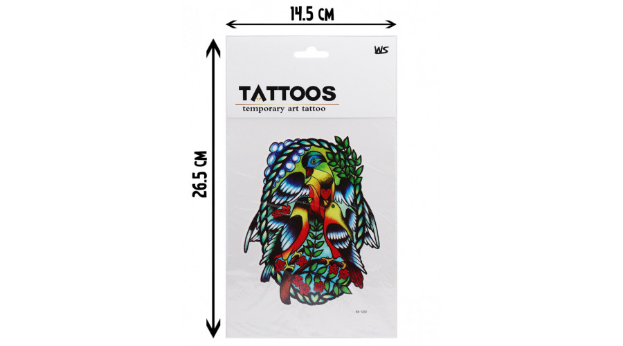 Татуировка-наклейка"Современное искусство-2" (26,5х14,5)(12шт.) ( Арт. ТА-2411) кратно 12