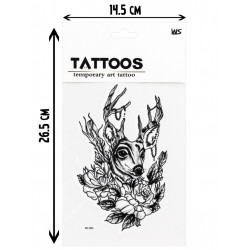 Татуировка-наклейка"Современное искусство-3" (26,5х14,5)(12шт.)  ( Арт. ТА-2412) кратно 12