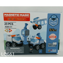 Конструктор магнитный 23pcs  "Police"   LQ661