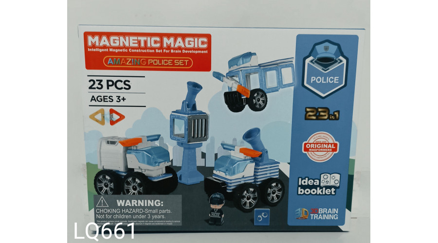 Конструктор магнитный 23pcs  "Police"   LQ661