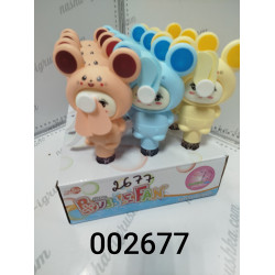 Мыльные пузыри Кошечка в костюме с вентелятором 12шт  002677