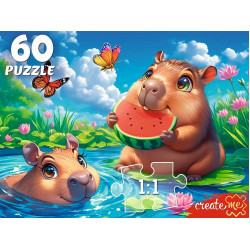 ПАЗЛЫ 60 элементов. КАПИБАРЫ (Арт. П60-5997)