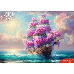 ПАЗЛЫ 500 элементов. ЦВЕТОЧНЫЙ КОРАБЛЬ (Арт. Ф500-1734)