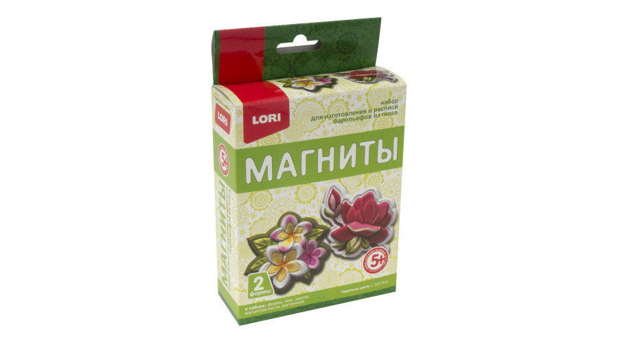 Магниты из гипса "Чудесные цветы" Пз/Г-016