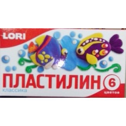 Пластилин Классика, 6 цветов, 20 гр., без европодвеса Пл-005