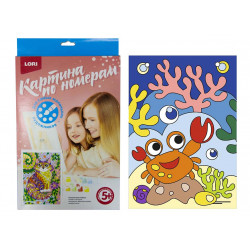 Картина по номерам для малышей "Весёлый крабик"   Ркн-008 