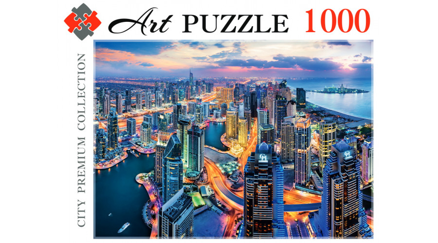 Artpuzzle. ПАЗЛЫ 1000 элементов. ДУБАЙ С ВЫСОТЫ ПТИЧЬЕГО ПОЛЕТА (Арт. ГИК1000-0467)