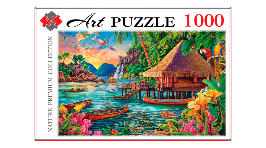 Artpuzzle. ПАЗЛЫ 1000 элементов. ТРОПИЧЕСКИЙ ДОМИК (Арт. ФК1000-0471)