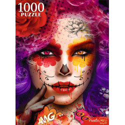 ПАЗЛЫ 1000 элементов. ЯРКАЯ ДЕВУШКА (арт. П1000-0512)       