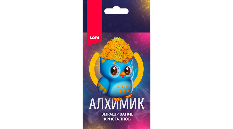 Алхимик. Выращивание кристаллов. Животные. "Голубая сова"Крп-018 