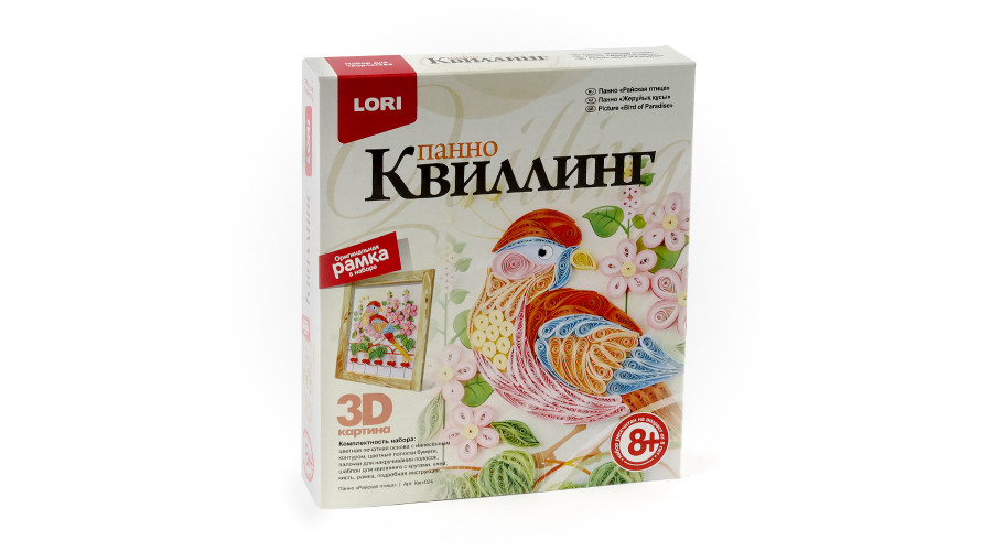 Квиллинг. Панно "Райская птица" Квл-024 