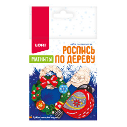 Роспись по дереву.Магниты"Рождественские мотивы"Фнн-040