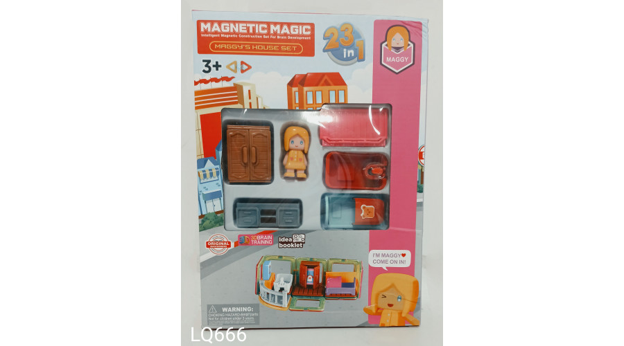 Конструктор магнитный 23pcs  "Maggy"   LQ666