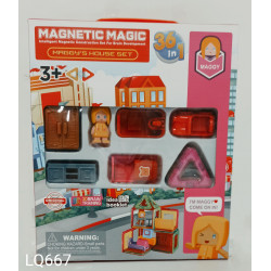 Конструктор магнитный 36pcs  "Maggy"   LQ667