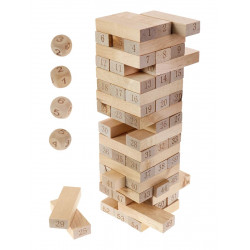 Деревянная игрушка. Игра "Башня. Высотка maxi" (28см,54 блока) . Арт. ИД-0752