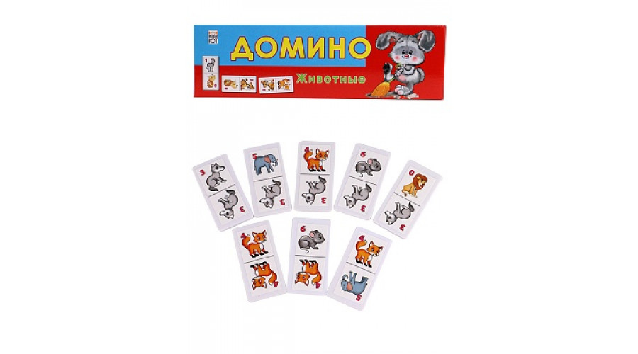 20. ДОМИНО ПЛАСТИКОВОЕ. ЖИВОТНЫЕ (Арт. ИН-0971)
