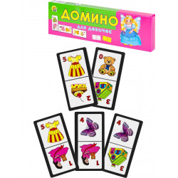 15. ДОМИНО ПЛАСТИКОВОЕ. ДЛЯ ДЕВОЧЕК (Арт. ИН-4863)