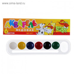 Акварель "Дог-Арт" 6 цв. б/к