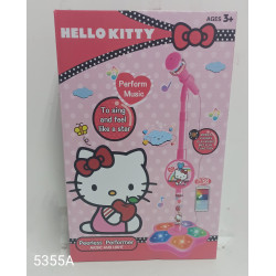 Микрофон  "Hello Kitty"  свет, звук    5355A