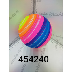 Мяч резиновый полоска  23см  YE454240