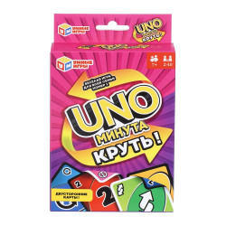 Уно-минута. Круть. Карточная игра 92х130х22 мм.Умные игры в кор.100шт 4630395065122