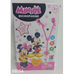 Микрофон "Minnie" свет, звук      8805A