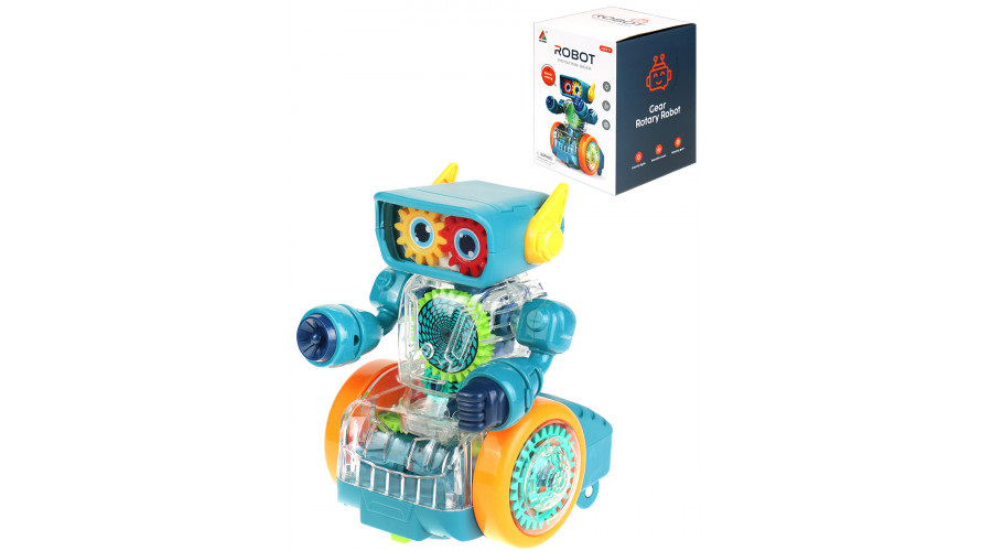 Музыкальная игрушка "Робот", свет, звук, 3*AA не в к-те, 15х12,5х11,5см, цвет микс (Арт. 2371724)